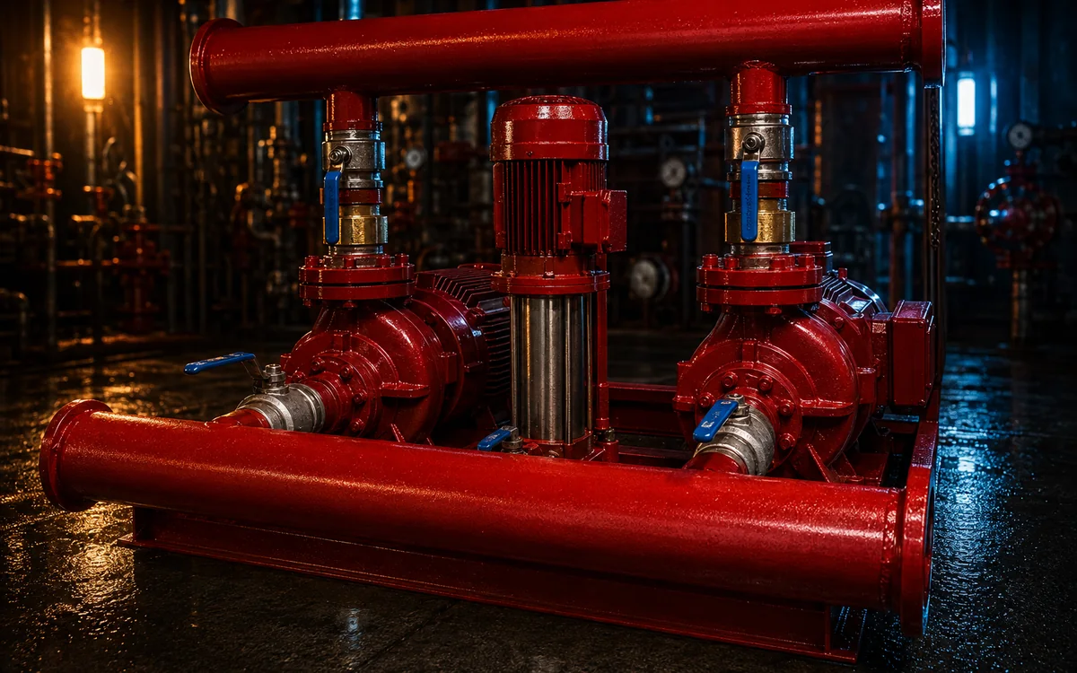 Sistema de bombas para red contra incendio
